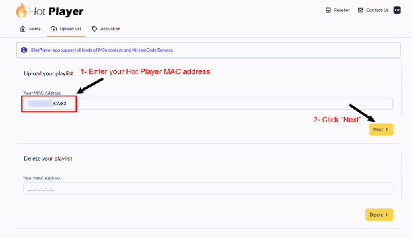Select Xtream Code